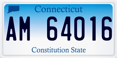 CT license plate AM64016