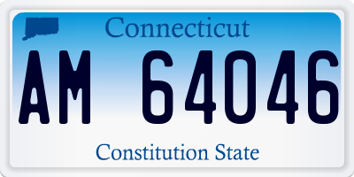 CT license plate AM64046