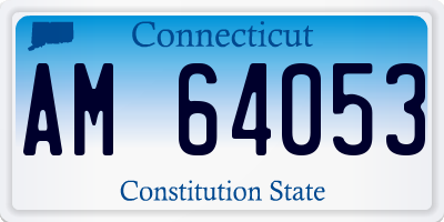 CT license plate AM64053