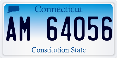 CT license plate AM64056
