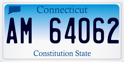 CT license plate AM64062