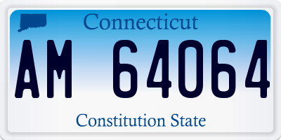CT license plate AM64064