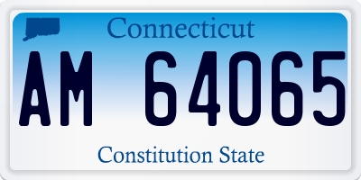CT license plate AM64065