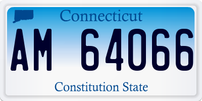 CT license plate AM64066