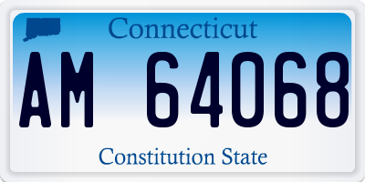 CT license plate AM64068