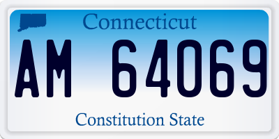 CT license plate AM64069