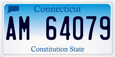 CT license plate AM64079