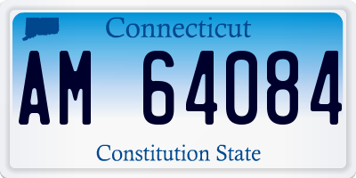 CT license plate AM64084