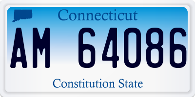 CT license plate AM64086