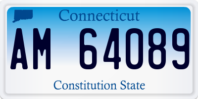 CT license plate AM64089