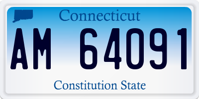 CT license plate AM64091