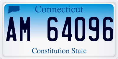 CT license plate AM64096