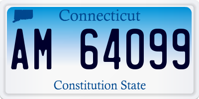 CT license plate AM64099