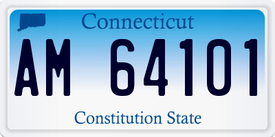 CT license plate AM64101