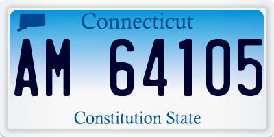 CT license plate AM64105