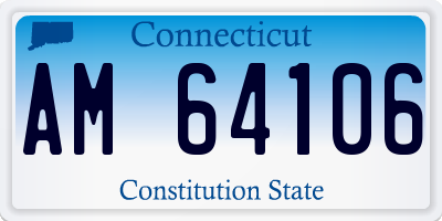 CT license plate AM64106