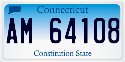 CT license plate AM64108