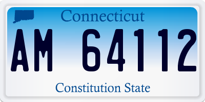 CT license plate AM64112
