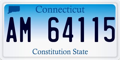 CT license plate AM64115