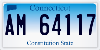 CT license plate AM64117