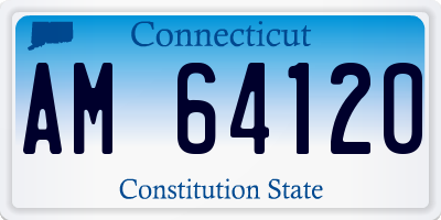 CT license plate AM64120