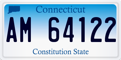 CT license plate AM64122