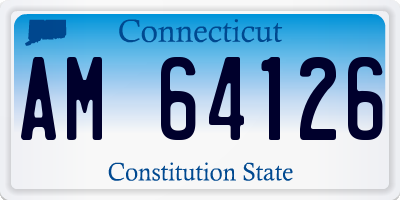 CT license plate AM64126