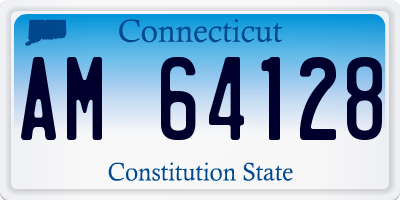 CT license plate AM64128