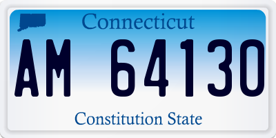 CT license plate AM64130
