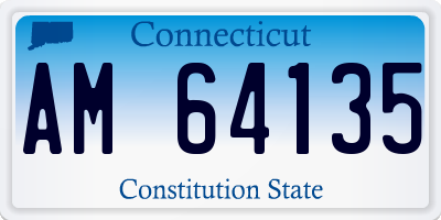 CT license plate AM64135