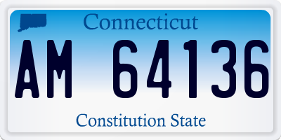 CT license plate AM64136
