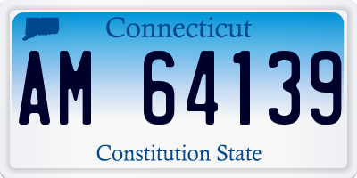 CT license plate AM64139