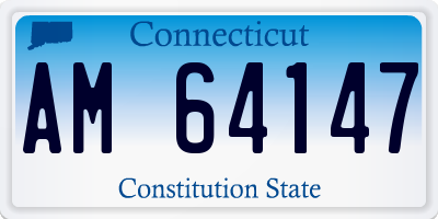 CT license plate AM64147