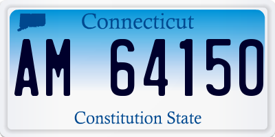 CT license plate AM64150
