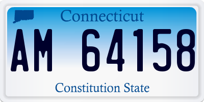 CT license plate AM64158