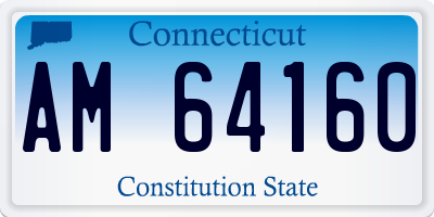 CT license plate AM64160