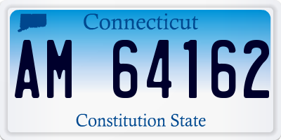 CT license plate AM64162