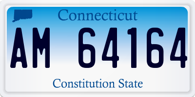 CT license plate AM64164
