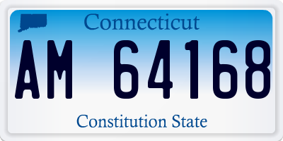 CT license plate AM64168