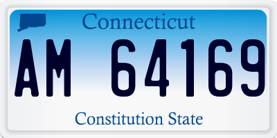 CT license plate AM64169
