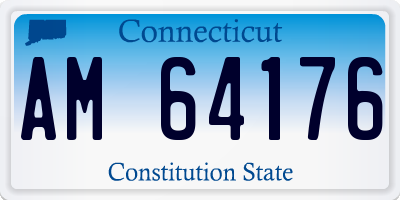 CT license plate AM64176