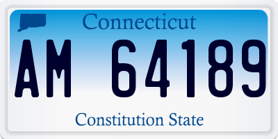 CT license plate AM64189