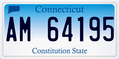 CT license plate AM64195