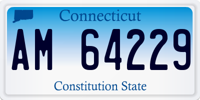 CT license plate AM64229