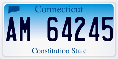 CT license plate AM64245