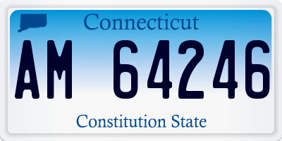 CT license plate AM64246