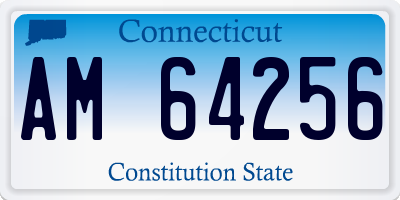 CT license plate AM64256