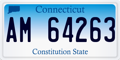 CT license plate AM64263