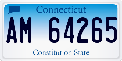 CT license plate AM64265