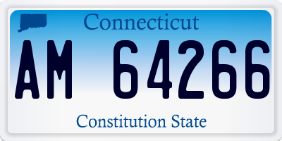 CT license plate AM64266